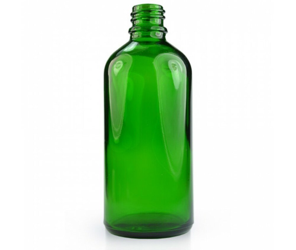 Glasflaska 100 ml - grön