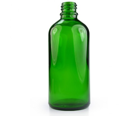 Glasflaska 100 ml - grön