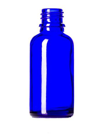 Glasflaska 30 ml - blå