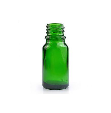 Glasflaska 10 ml - grön