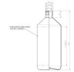 PET-flaska - 1000 ml