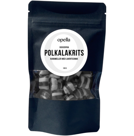 Karamell Polkalakrits Sockerfria - 130g