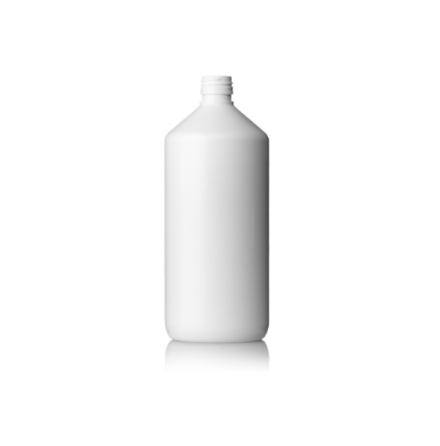 PET-flaska - vit, 1000 ml, 28 mm hals